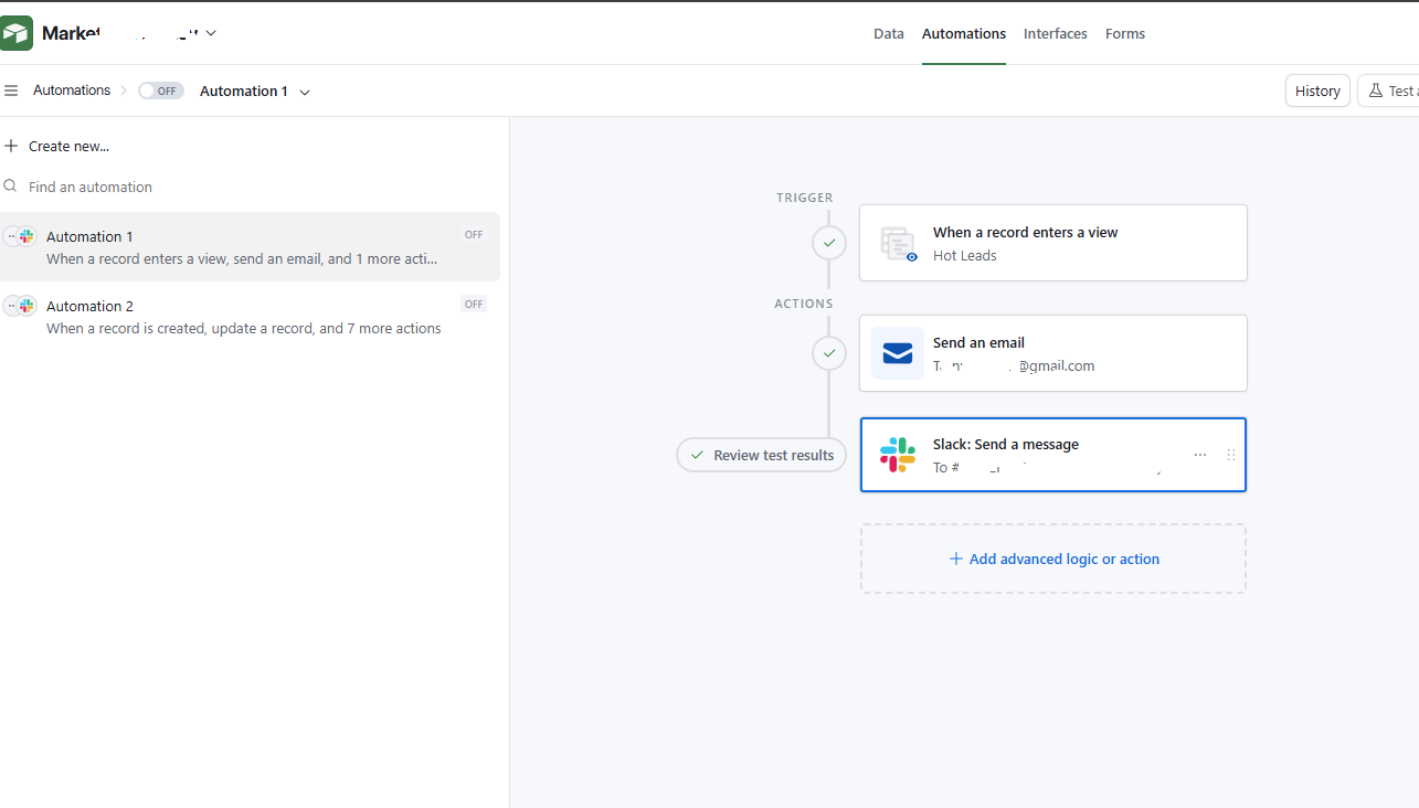 Airtable Automation Hot Leads